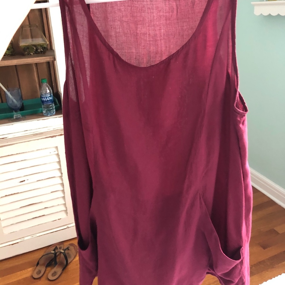 Red tank top